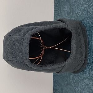 Unbranded Balaclava Face Mask Gray Fleece Neck &  Hat Men's or Youth One Size